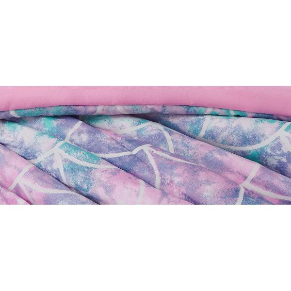 Comfortable Fluorescence Childrens Quilt Set 3 Piece Mermaid Double Bedding Set