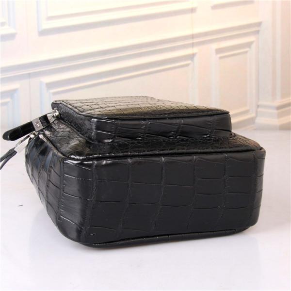 Fashion Designer Genuine Crocodile Belly Skin Casual Chest Bag For Men Messenger Bag Alligator Leather Cross Body Bag
