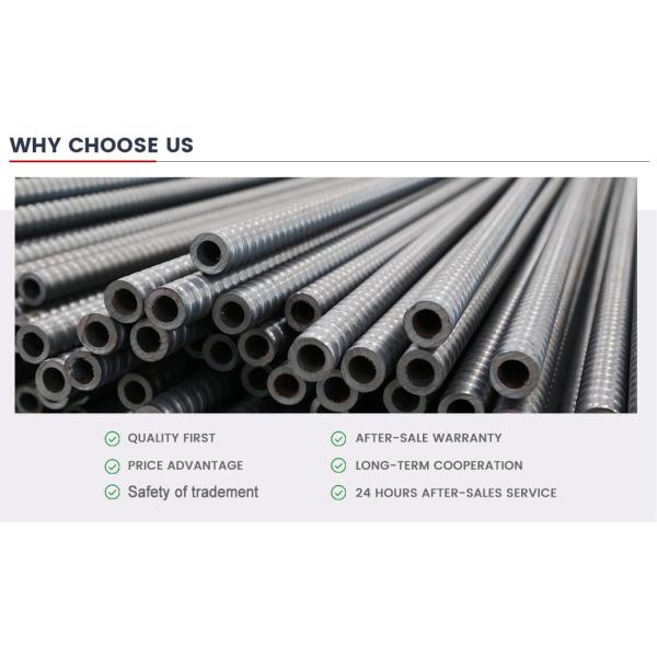 Factory Hot Rolled Seamless Steel Hollow Rock Bolts Expanding-Shell Pre-Stressed Hollow Anchor Rod
