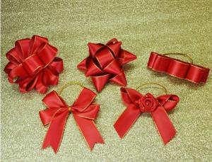 Cheap 3Inch Personalized Tie satin ribbon bow , Floral , Elastic , twist tie gift bow wholesale