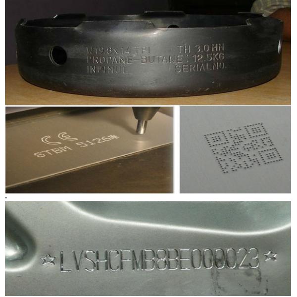 Deep / Clear Dot Peen Marking Machine 120mm X 80mm Marking Area For Plate Marking