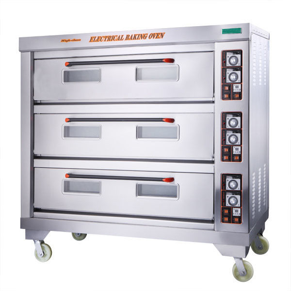 Analog Thermostat SS 430 380V Industrial Baking Oven