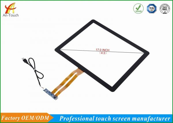 Quality High Sensitive Touch Screen 17 Inch 1280*800 Resolution , 86% Min Transmittance for sale