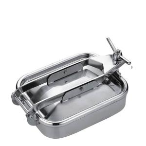 Industrial Stainless Steel Manhole Cover Pressure Circular Tank Manway SS316L