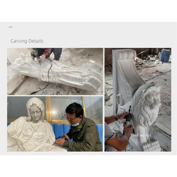 Classic Natural Stone Hand Carved White Marble Lord Shiva Statue