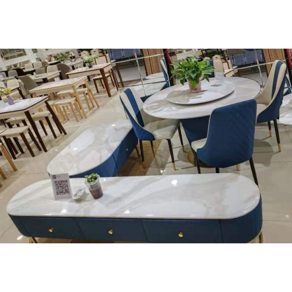 Easy Maintenance European Style Coffee Table With Crack Pattern