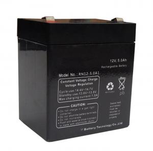Cheap Black Sealed Lead Acid Battery 12v 5ah / Rechargeable Sealed Lead Acid Battery 12v wholesale