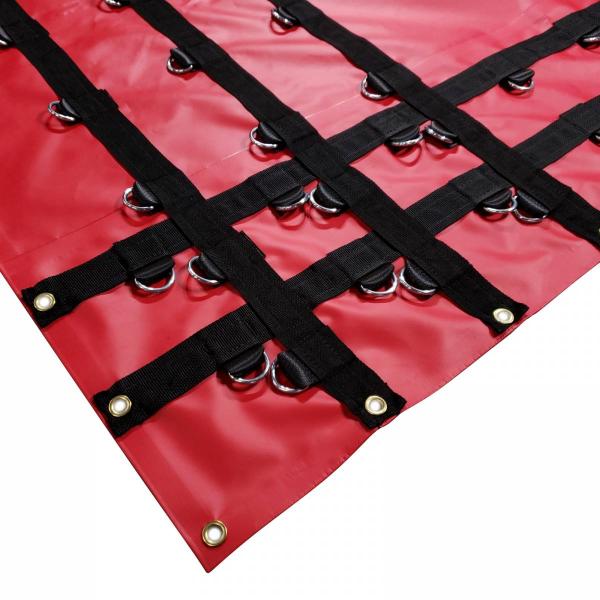 Anti-UV 4ft Drop Pvc Coated Tarpaulin Fabric 16x27ft PVC Vinyl Material For Flatbed Truck