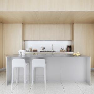 China 18mm Island Kitchen Cabinets Breakfast Bar on sale