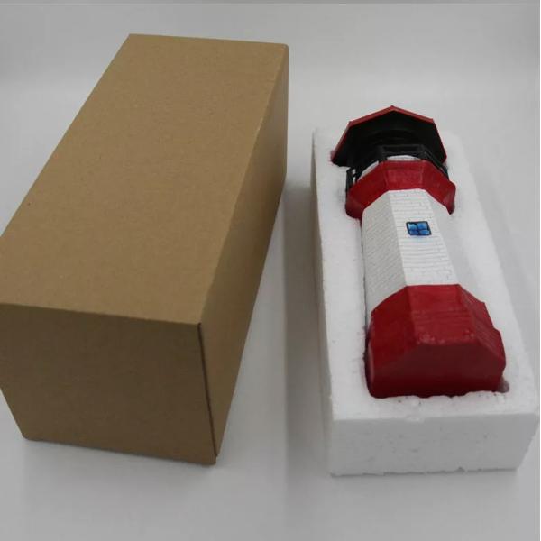 Folk Art Solar Gift Light With Rotating Beam Lighthouse 500g Home Solar Garden Lights Decorative