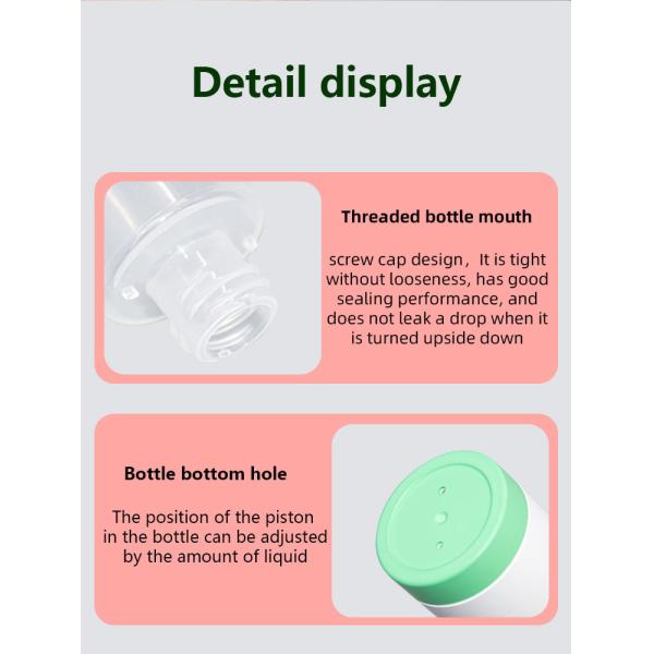 30ml 50ml 100ml Airless Cosmetic Bottles Refillable Lotion Cream Round Shape Vacuum