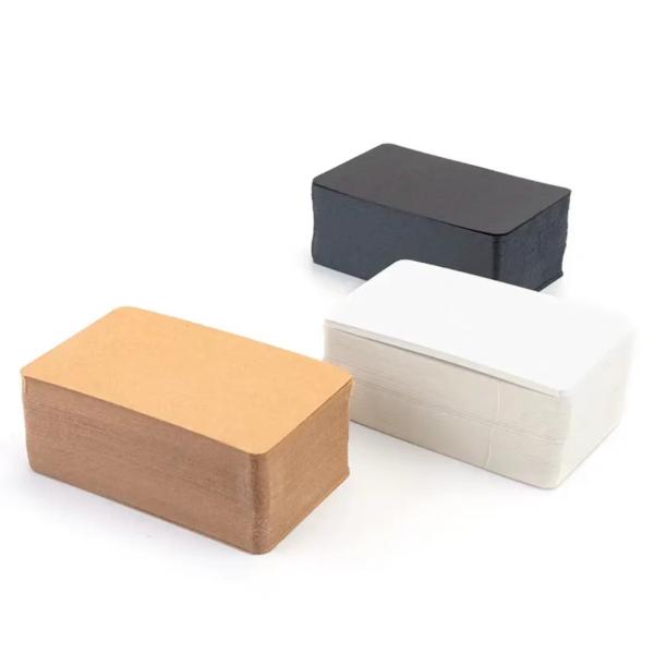 Paper Blank Kraft Business Cards DIY Graffiti Business Card Word Memory Card