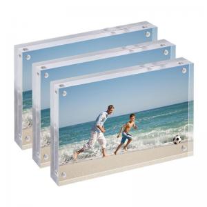 Cheap Double Side Table Top Photo Frame 10x15x2cm Acrylic Magnetic Photo Frame wholesale