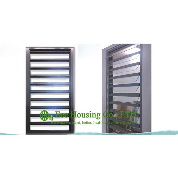 Hurricane-proof Aluminum Glass Louvered windows With Removable Screen,Jalousie