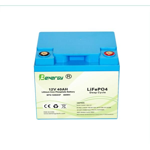 Camper Caravan Trailer Yacht Golf Carts Application 12.8V Lifepo4 Solar Storage Battery Pack 12V 40AH Lithium Batterie