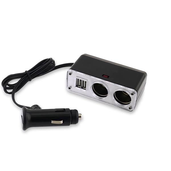 OEM 2Usb Car Mobile Phone Charger 3.0 Qc With Cable