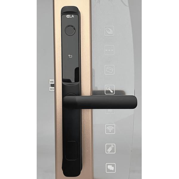Smart Door Lock keyless with hotel system lock electronic black