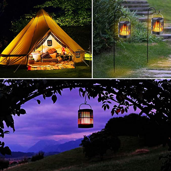 Powered Usb Charging IP65 Flame Solar Garden Lights