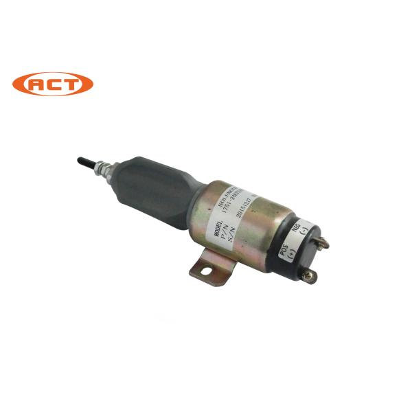 Excavator 24V Diesel Shutdown Solenoid , Diesel Stop Solenoid 1751-2467UIBIS5A