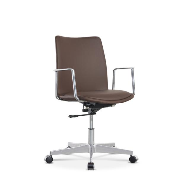 Rotating Electronic Leather Ergonomic Executive Office Chair High Back Five Star Base