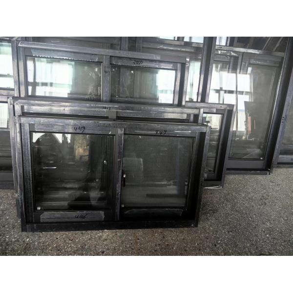 Double Glazed 3 Track Aluminum Sliding Glass Windows With Push Up Down Lock