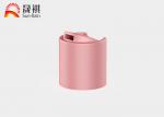 Pink Color 18mm 20mm 24mm Disc Top Cap Plastic Bottle Caps For Cosmetics