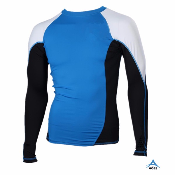 Unisex Compression UPF Swim Shirts Mens Rash Guard Long Sleeve Clothing Custom