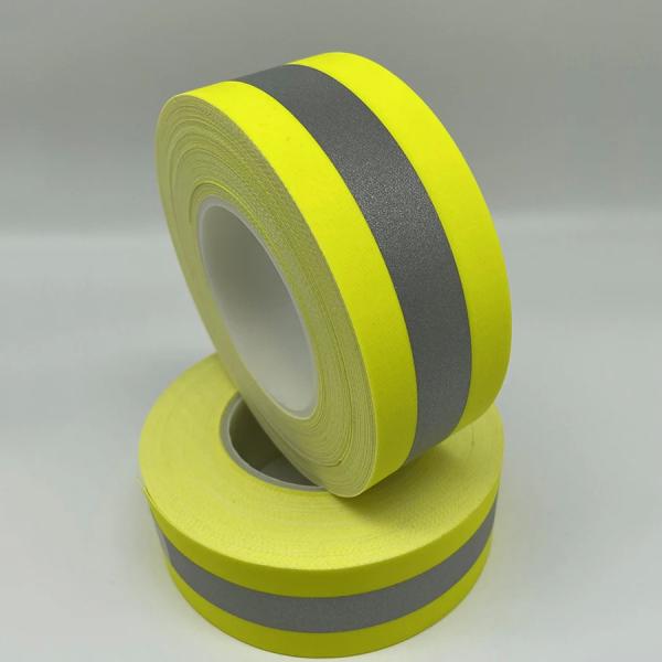 100% Cotton Safety Reflective Tape Flame Retardant High Washability