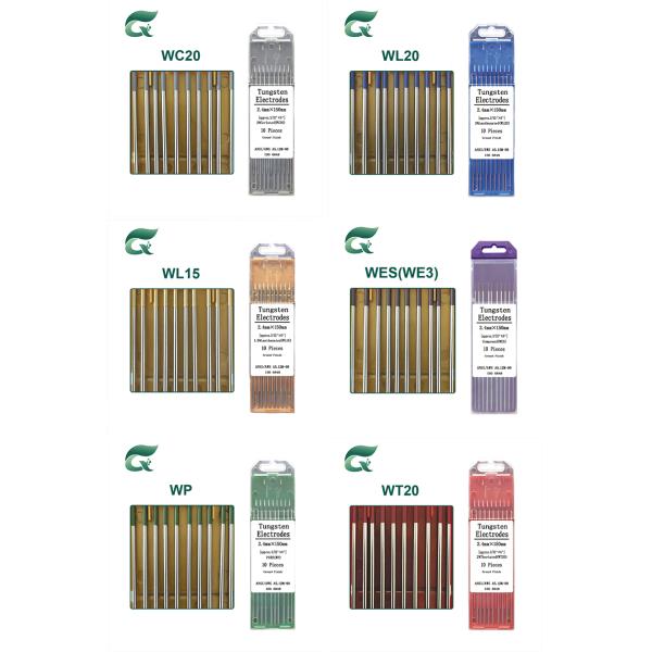 Green WP Pure Tungsten Electrode 4.8mm Diameter