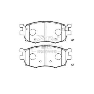 Cheap Hyundai Accent,Ceramic Brake Pad,D1156,58101-1GA00,F wholesale