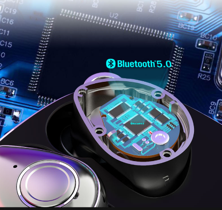 T1 V5.0 Wireless Bluetooth Headphones Waterproof Super Light With Charging Box Space