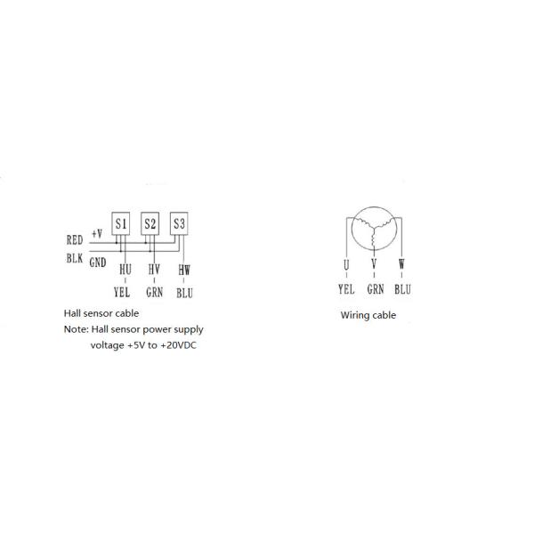 Flange 86mm Brushless DC Motor 48V 3000RPM 314W 1.0N.m J86BLS80-430A 3phase body length 80mm BLDC motor