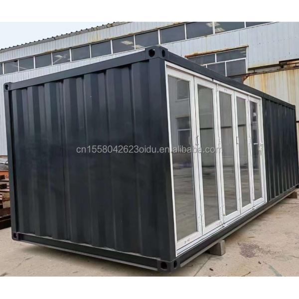 Outdoor Tiny Home 10ft Prefabricated Steel Sentry Box Container Guard House with 50/75/100mm Wave Sandwich Panel Wall