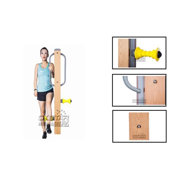 china outdoor park gym equipment WPC materials based leg massager