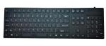 Rugged industrial silicone rubber cyber keyboard IP68 fully sealed for USA