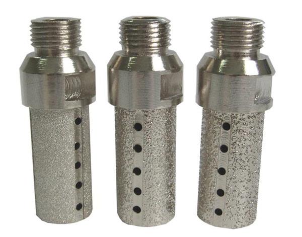 Quality Vacuum Brazed Diamond CNC Tooling Finger Bits Marble And Soft Stone Use for sale