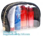 PVC Travel Cosmetic Make Up Toiletry Zipper Bag, Waterproof Men Women Travel PVC