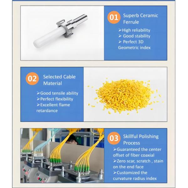 Portable Retractable Fiber Optic Cable Reel With Length 100M 200M 500M Armored Tactical Fiber Optic Patch Cord