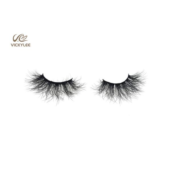 Natural Black Fluffy 25MM Natural Strip Lashes