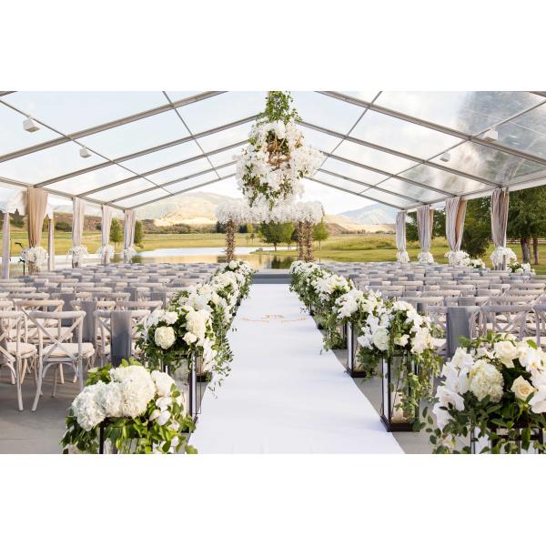 Transparent PVC Wedding Event Tents , Large Event Tents For Wedding Ceremony