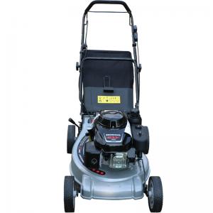 Cheap 5.5HP 4 Stroke Petrol Powered Turn Lawn Mower With Steel Deck Hand Held Grass Cutting Machine wholesale
