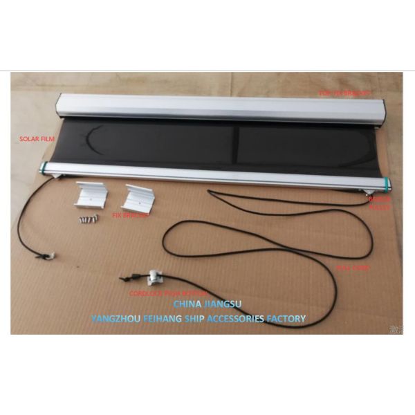 IMPA150721 Anti-glare sunscreens for Navigation Bridge Windows Frame Material Alum-Alloy Films Color GOLD,SILVER,GREY,BRONZE