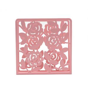 Cheap Modern Metal Napkin Holder Tissue Box Covers Flower Pattern For Home Decor wholesale