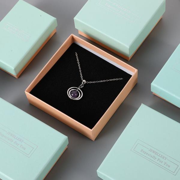 Cardboard Rigid Ring Earring Necklace Jewelry Watch Gift Box Custom Printing