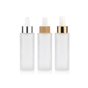 1OZ Frosted Glass Dropper Bottles For Cosmetic Packaging