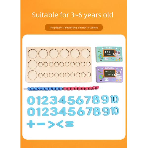 Children's Early Education Wooden Digital Arithmetic Doll Parent-child Interactive Educational Toys