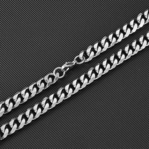 Premium Stainless Steel Cuban Chain - Six-Sided Grinding Finish