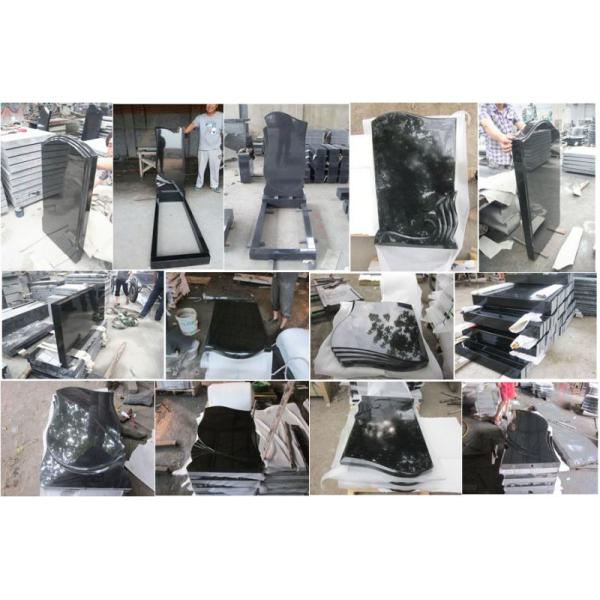 China Super Jet Hebei Black Granite Tombstone for Cemetery