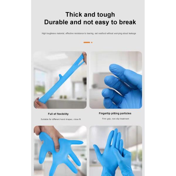 Power Free Nitrile Gloves Black Nitrile Gloves Large S M L XL Size