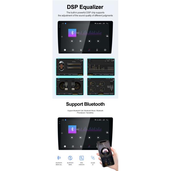 Carplay Audio Car Radio Multimedia Player GPS Navigation 2K QELD 2000*1200 OLED Screen